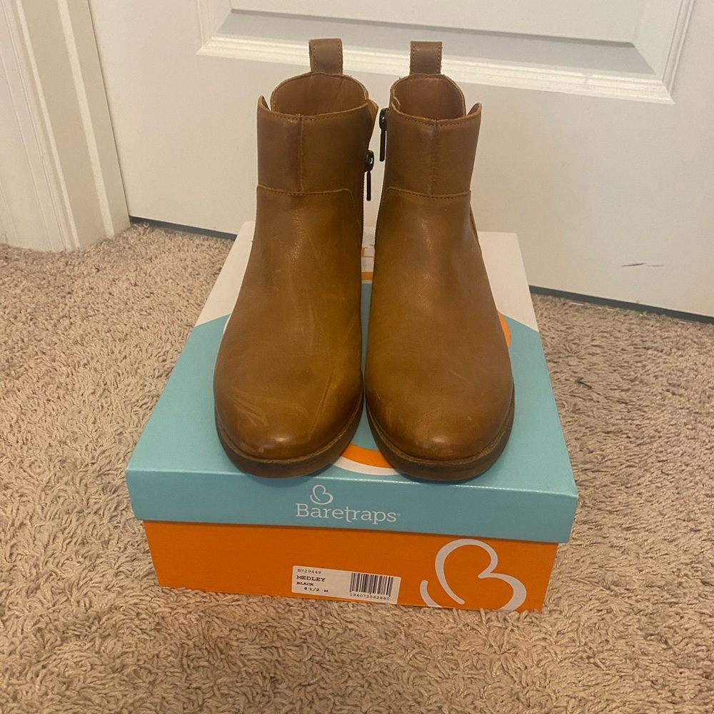 Tan ankle length Lucky Brand Boots